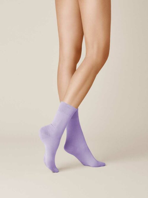 KUNERT Damen FINEST COTTON   -  35/38 - Feinste Socken mit perfekter Passform - Barleria (Pink/Violett)