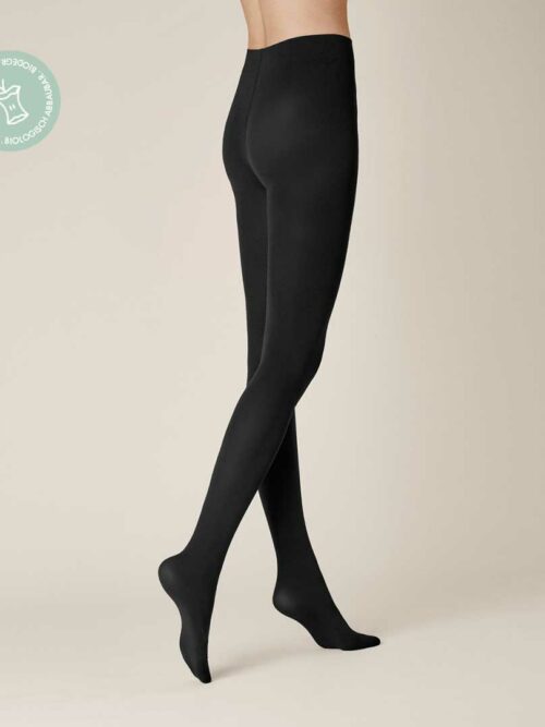KUNERT Damen BLUE 90 -  36/38 - Strumpfhose aus biologisch abbaubaren Materialien - Black (Schwarz)