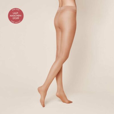 KUNERT Damen CHINCHILLAN STOP 20     -  40/42 - Strumpfhose mit Laufmaschenstopp  - Candy (Beige)
