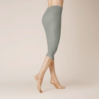 KUNERT Damen VELVET 40 -  42/44 - Semi-blickdichte Leggings mit 3/4-Bein - Pebble grey 1240 (Grau)