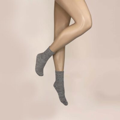 KUNERT Damen WINTER FLASH -  35/38 - Damen Socke aus Schurwolle in Handstrick-Optik - Black (Schwarz)